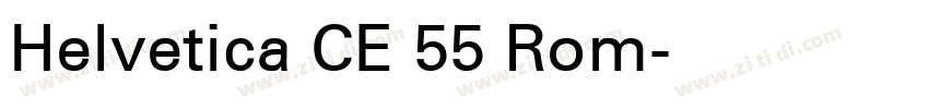 Helvetica CE 55 Rom字体转换